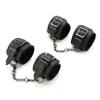 Black Adjustable Spreader Bar Set with 4 Adjustable Fur Black Straps Sports Training Fitness Gear Home Indoor Gyms with Fur Flocking Storage Bag (Black+Black Kit) view 2