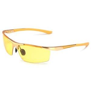 SOXICK Night Vision Glasses for Driving, Night Driving Glasses for Men, Polarized Sunglasses Anti-Glare Sunglasses (Yellow)