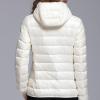 JEsilunmaMY Lightweight Short Puffer Jacket for Women Zip Long Sleeve Packable Hooded Down Coats Slim Winter Cropped Outwear (White,4X-Large) view 2