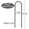10"x2" Trampolines Wind Stakes Heavy Duty U Shape Galvanized Steel Trampoline Stakes Ground Anchors with Sharp End for Camping Tent, Garden Staples, Trampoline Pins (24) view 4