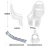 EIRONA Doll Bike Seat for Girls  Bicycle Doll Chair for 1220 Inch Kids Bikes, Compatible with American Girl, White view 3