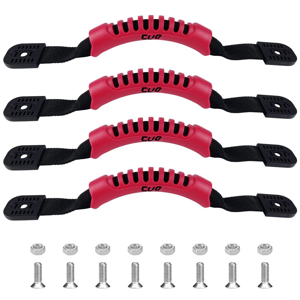CLIO 4PCs Kayak Carry Handles for Ocean Perception Water Outdoor Sport Canoe Boat Kayak Suitcase Luggage etc