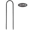 10"x2" Trampolines Wind Stakes Heavy Duty U Shape Galvanized Steel Trampoline Stakes Ground Anchors with Sharp End for Camping Tent, Garden Staples, Trampoline Pins (12) view 2