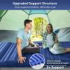 Elegear CumbreX Double Sleeping Pad for Camping, 4.7" Ultra-Thick Inflatable Camping Sleeping Pad 2 Person with Built-in Foot Pump, Portable Camping Sleeping Mat for Backpacking Hiking Tent, Blue Full view 3