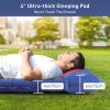Elegear CumbreX Double Sleeping Pad for Camping, 4.7" Ultra-Thick Inflatable Camping Sleeping Pad 2 Person with Built-in Foot Pump, Portable Camping Sleeping Mat for Backpacking Hiking Tent, Blue Full view 4