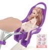 EIRONA Kids Bicycle Doll Seat  Doll Chair Accessory for Childrens Bikes, Purple view 4
