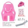 EIRONA Doll Bike Seat for Girls  Bicycle Doll Chair for 1220 Inch Kids Bikes, Fits American Girl Dolls, Pink view 2