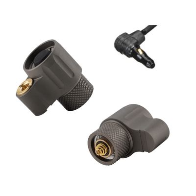Z-BOLT Dual Switch Cable Port Tailcap for 3V/6V Malkoff, Blazer LEP & LED 18350/18650 Light Bodies & Surefire M300/340/M600/640DF Lights - Matches Surefire Tan Finish (DS00 Type Functionality)