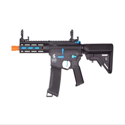 Lancer Tactical Gen 3 Lightweight Durable Polymer M4 Airsoft MLOK AEG w/High Speed Mid Cap with Programmable Fast Trigger (ETU & MOSFET)