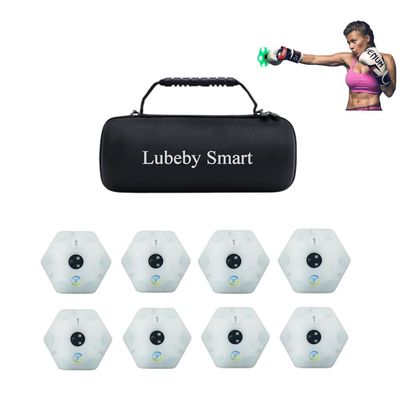 Lubeby Smart Reaction Lights Training Speed Agility Training Lights for Boxing Soccer Basketball Training (8 Pack/Set)