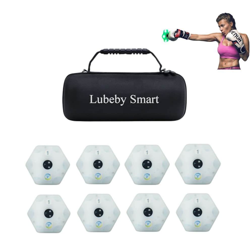 Lubeby Smart Reaction Lights Training Speed Agility Training Lights for Boxing Soccer Basketball Training (8 Pack/Set)