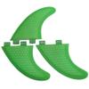VBESTLIFE Surfboard Fins, 3PCS Green G3 G5 G7 Surf Fins Surfboard Fiberglass Set Thruster (G5) view 1