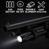 Trinity 1000 Lumen CREE LED Flashlight with Tube Mount for Akkar Churchill 612  Tactical Hunting Light view 2
