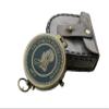 Antique Nautical Brass Compass with Leather Case Navigational & Directional Gift Tool for Hiking Trekking Travelling & Camping by Nexus Centre view 1