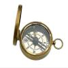 Antique Nautical Brass Compass with Leather Fully Functional Brass Collectable 2'' Compass Navigational & Directional Tool for Hiking Trekking Travelling & Camping by Nexus Centre