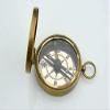 Antique Nautical Brass Compass with Leather Fully Functional Brass Collectable 2'' Compass Navigational & Directional Tool for Hiking Trekking Travelling & Camping by Nexus Centre view 2