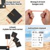 SandVoll Beach Volleyball Sand Anchors - XLarge 6x6 inch Heavy Duty Plastic Boards + Elastic Thick Cord. Fits All Beach Volleyball Boundary Lines. 4 Pack (Lines not Included) view 2