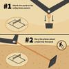 SandVoll Beach Volleyball Sand Anchors - XLarge 6x6 inch Heavy Duty Plastic Boards + Elastic Thick Cord. Fits All Beach Volleyball Boundary Lines. 4 Pack (Lines not Included) view 4
