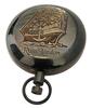 Antique Nautical Brass Compass with Leather Ship Design Magnetic Compass Navigational & Directional Gift Tool for Hiking Trekking Travelling & Camping by Nexus Centre view 3