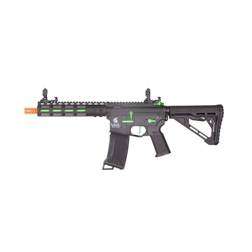 Lancer Tactical Gen 3 Archonn 9'' Lightweight Durable Polymer M4 Airsoft MLOK AEG w/High Speed Mid Cap with Programmable Trigger (ETU & MOSFET)