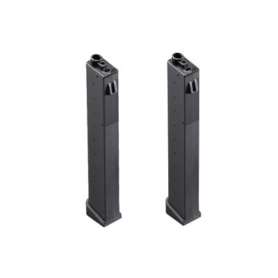 Lancer Tactical LT-35 120 Round 9mm Mid-Capacity Magazine for Battle X CQB 9mm (Color: Black) (2)