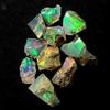 100% Natural Ethiopian 8MM TO 12MM Welo Opal Oval Cabochon Stone , 5 PCS Birthstone, Jewelry Making Gemstone, Ultra Fire Striking Opal view 2