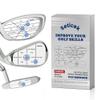 Seticek 300Pcs Left Handed Golf Impact Tape Set, Self-Teaching Sweet Spot and Consistency Analysis, Golf Club Impact Stickers for Woods Irons and Putters Each 100 Pcs, Improve Your Ball Striking view 1