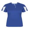 Alleson Athletic Womens Striker Placket, S, Royal/White view 1