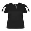 Alleson Athletic Womens Striker Placket, L, Black/White view 1