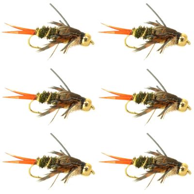 The Fly Fishing Place Double Bead Twenty Incher Nymph Fly Fishing Flies - 6 Flies Hook Size 10