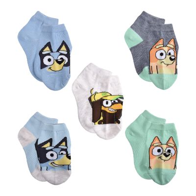 Bluey Boys Quarter Socks, Grey, Medium US