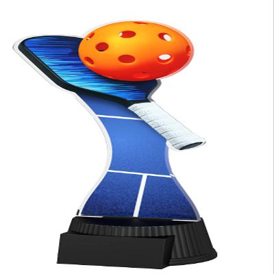 Trophy Monster Pickleball Full Color Double Printed 1/8" Thick Acrylic Stunning Trophy Award