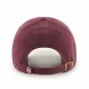 47 Mississippi State Bulldogs Mens Womens Clean Up Adjustable Strapback Dark Maroon Team Color Logo Hat view 2