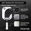 ROKNE Curve Classic Pickleball Paddle, USAPA Approved Pickle Ball Rackets, ProGrit Texture, Max Spin & Control, Comfort Cushion Grip, Long Handle, Fiberglass, Includes Paddle Cover view 4