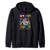 100 Days Of Virtual Teacher Life Got Me Feelin Un Poco Loco Zip Hoodie view 1