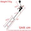 DYPASA Vertical Fishing Rod Holder Metal Fishing Rod Stand Automatic Hold Fishing Gun Stand Sea Rod Hand Sea Two-Purpose Universal Object Stand Raft Fishing Wall Mounted Fishing Rod Rack view 2