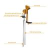 DYPASA Vertical Fishing Rod Holder Fishing Rod Racks Holders Adjustable Removable Kayak Boat Support Rod Stand Bracket Rod Holder Wall Mounted Fishing Rod Rack view 4