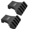 TPO 45 Degree Offset Mount Low Profile Picatinny Offset Mount for Flashlight Laser Sights Optics (4 SLOT-2PCS-BLACK) MT4502-4 view 1