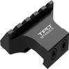 TPO 45 Degree Offset Mount Low Profile Picatinny Offset Mount for Flashlight Laser Sights Optics (4 SLOT-2PCS-BLACK) MT4502-4 view 2