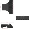 TPO 45 Degree Offset Mount Low Profile Picatinny Offset Mount for Flashlight Laser Sights Optics (4 SLOT-2PCS-BLACK) MT4502-4 view 3