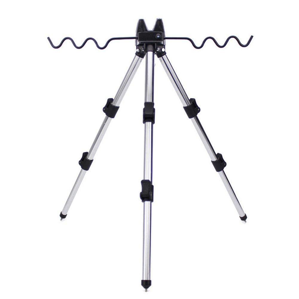 DYPASA Vertical Fishing Rod Holder Telescopic Fishing Rods Holder Fishing Pole Bracket Stand Collapsible Tripod Stand Sea Fishing Pole Bracket Wall Mounted Fishing Rod Rack