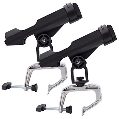 DYPASA Vertical Fishing Rod Holder Fishing Boat Rod Holder Fishing Rod Pole Stand Rack Adjustable Fishing Pole Rod Holder Racks Bracket Wall Mounted Fishing Rod Rack