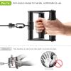 Kipika Heavy Duty Double D Handle, V Bar Cable Attachment, Row Attachment for Cable Machine, Non-Slip and Comfortable, Solid Aluminum Alloy Grip, Cable Machine Accessories for Home Gym view 3