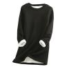 tuduoms Women's Fleece Sweatsuit 2 Piece Outfit Winter Sherpa Lined Warm Up Jogging Suits Thick Sweatshirt and Sweatpants Set view 2