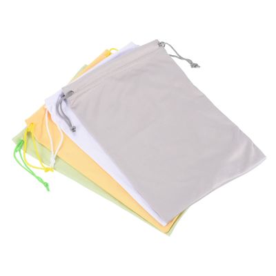 PATIKIL Ski Goggle Bag, 4 Pack 7.1"x10.6" Microfiber Snow Goggles Case Cover Soft Storage Sleeve Drawstring Pouch for Sunglasses Glasses Eyeglasses Camera Lenses White Gray Yellow Green