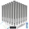 CHAMPKEY Y-360 Rubber Golf Grips 13 Pack Come with All Repair Kits - All Weather Performance, High Feedback and Traction Golf Club GripsMidsize,Gray view 1