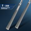 CHAMPKEY Y-360 Rubber Golf Grips 13 Pack Come with All Repair Kits - All Weather Performance, High Feedback and Traction Golf Club GripsMidsize,Gray view 2