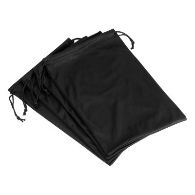 PATIKIL Ski Goggle Bag, 4 Pack 7.1"x10.6" Microfiber Snow Goggles Case Cover Soft Storage Sleeve Drawstring Pouch for Sunglasses Glasses Eyeglasses Camera Lenses Black