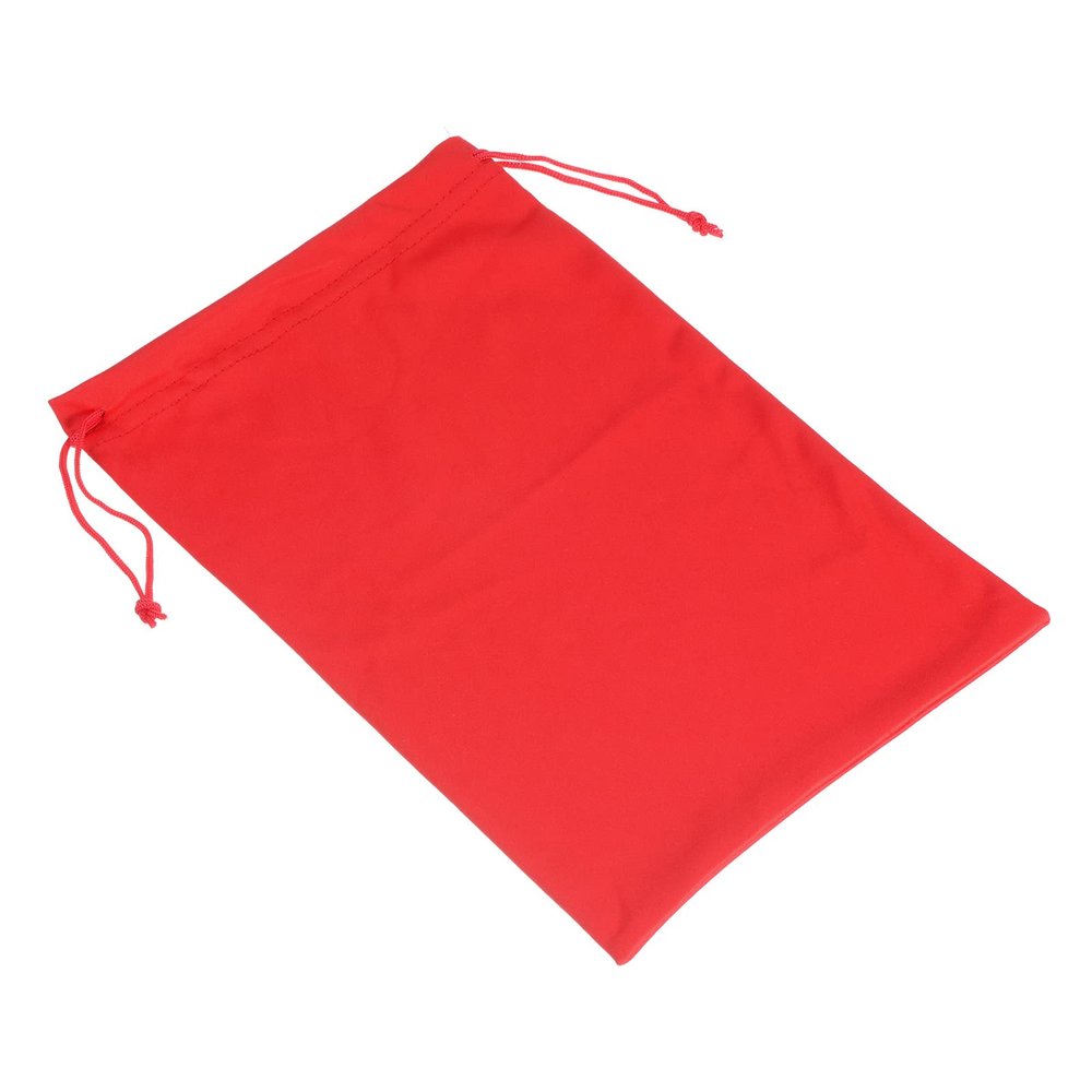 PATIKIL Ski Goggle Bag, 7.1"x10.6" Microfiber Snow Goggles Case Cover Soft Storage Sleeve Drawstring Pouch for Sunglasses Glasses Eyeglasses Camera Lenses Red