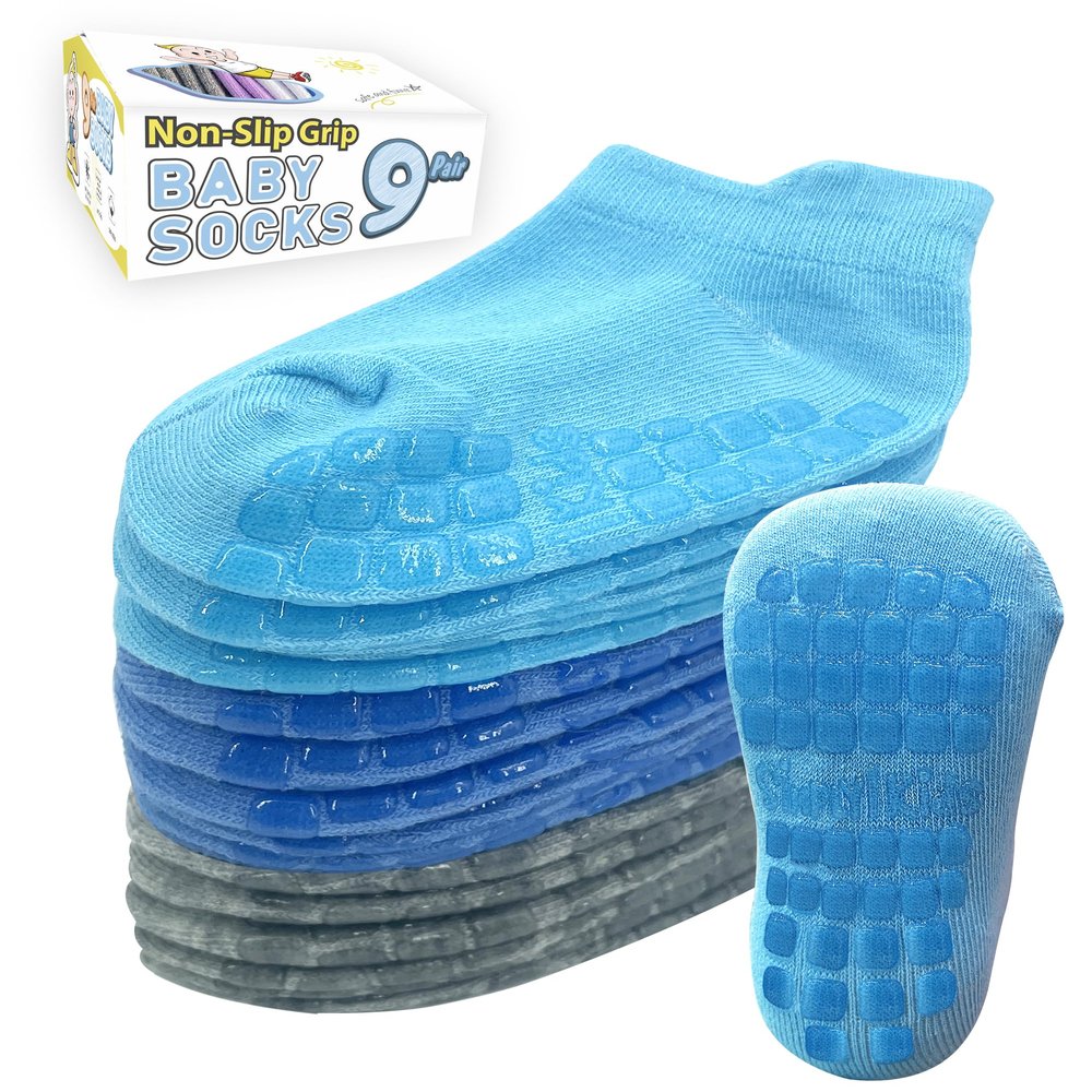 Simply Kids Baby Socks with Grips 12-18 Months Grippy Toddlers 12-24 2t Grippers 1-3 Years